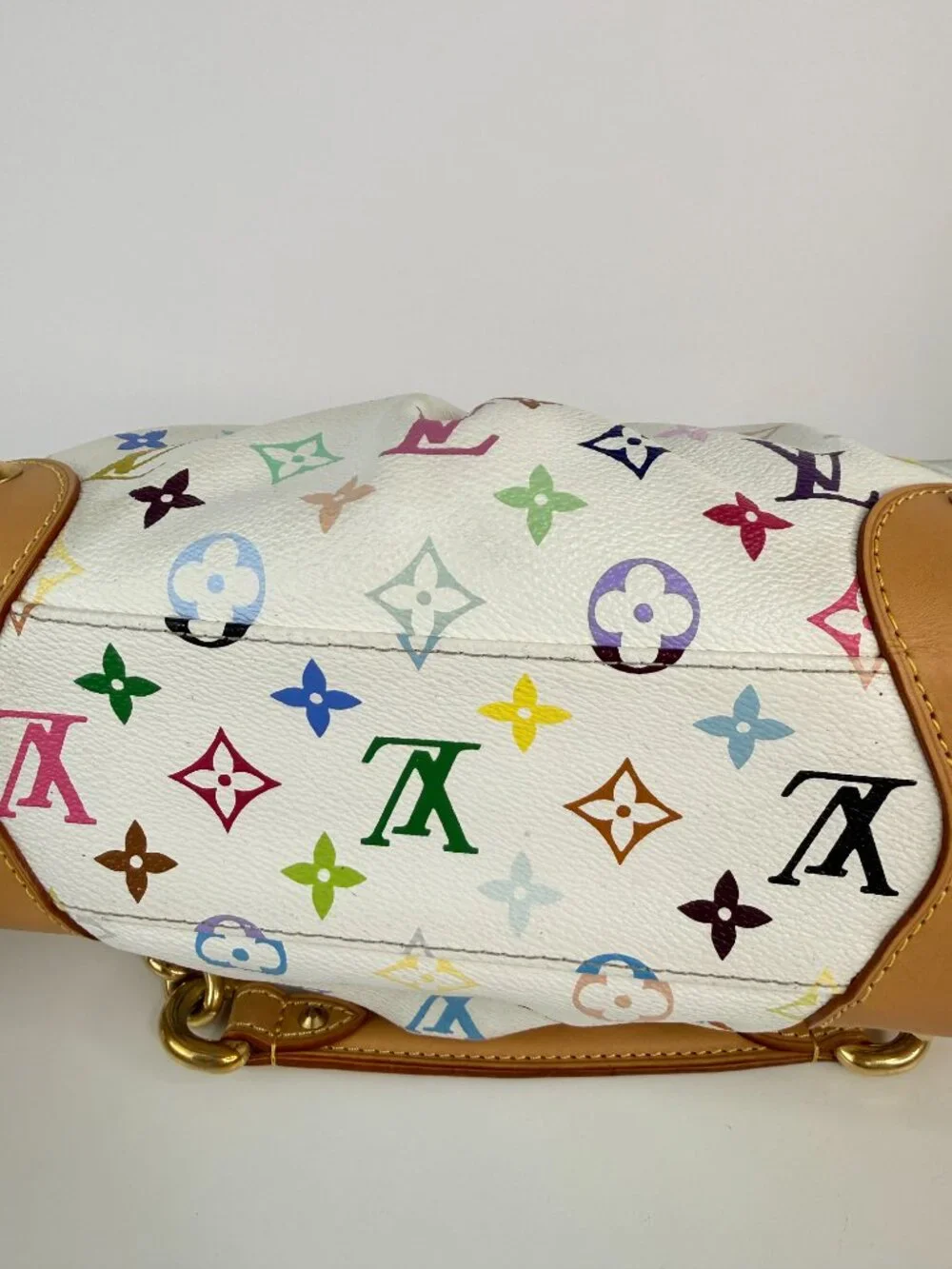 louis vuitton judy handbag monogram multicolor white